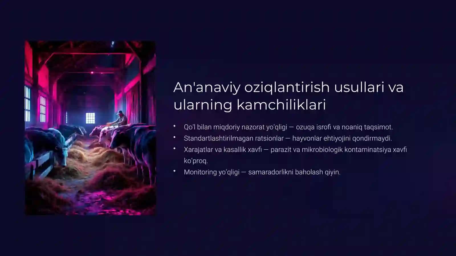 Chorvachilikda oziqlantirish texnologiyalari: samaradorlik va barqarorlik 4