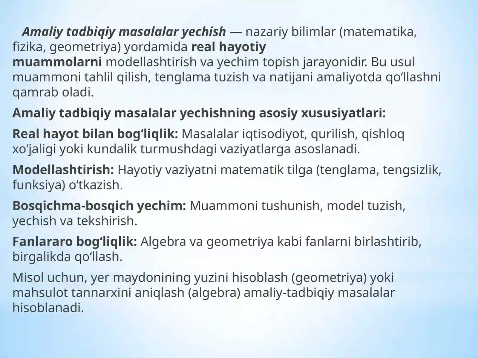 Matematika o’qitish metodikasi 4