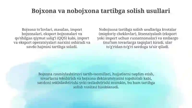 Tashqisavdonidavlattomonidantartibgasolish 4