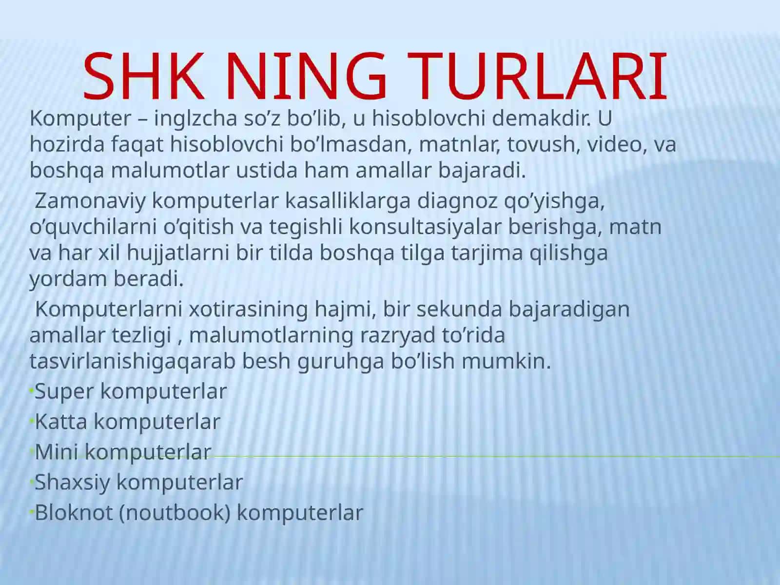 Informatika va axborot texnologiyalari fanidan boshqaruv kursi 4