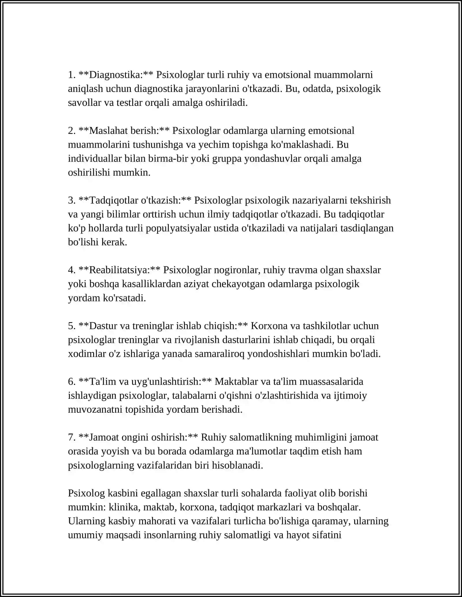 PSIXOLOGNING KASBIY FAOLIYATI BÔYICHA TAQDIMOT TAYYORLASH 4