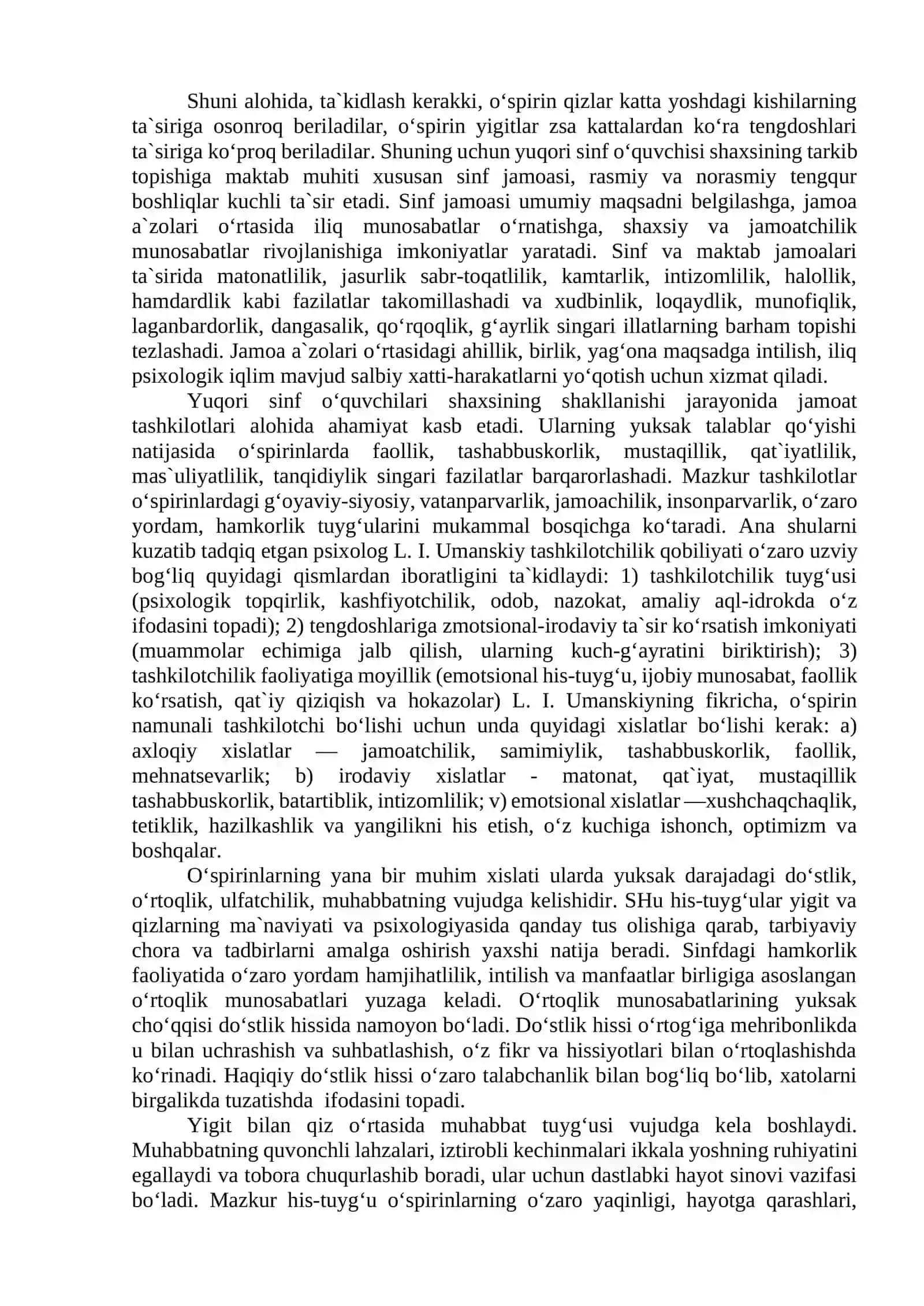 Ilk o‘spirinlik va yoshlik davrida psixik rivojlanish xususiyatlari 4