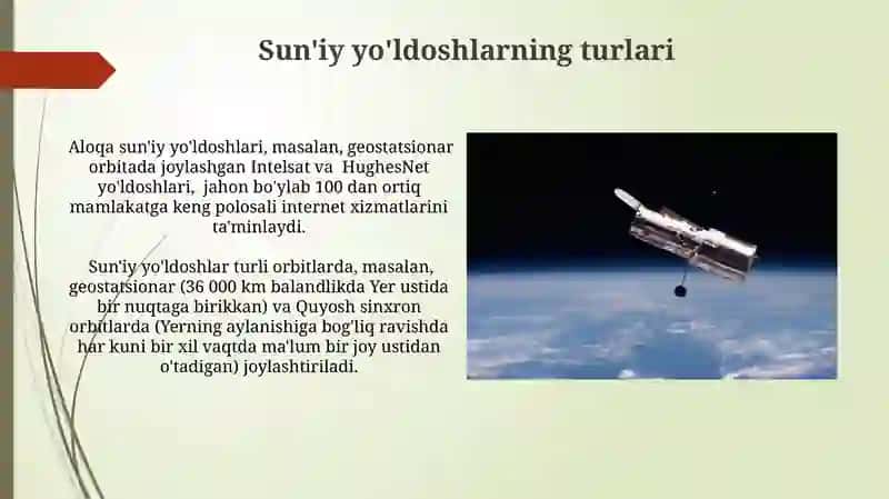 Sun'iy yòldoshlar va XKS (xalqaro kosmik stansiya) 4
