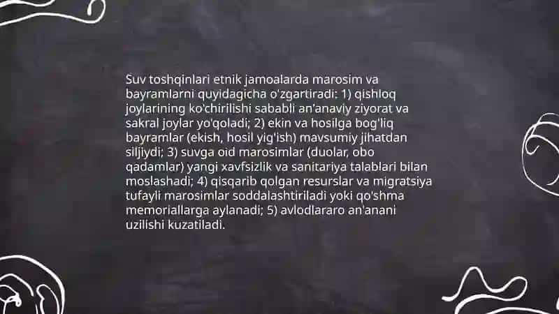 Ekologik falokatlarning etnik madaniyatlariga ta'siri 4