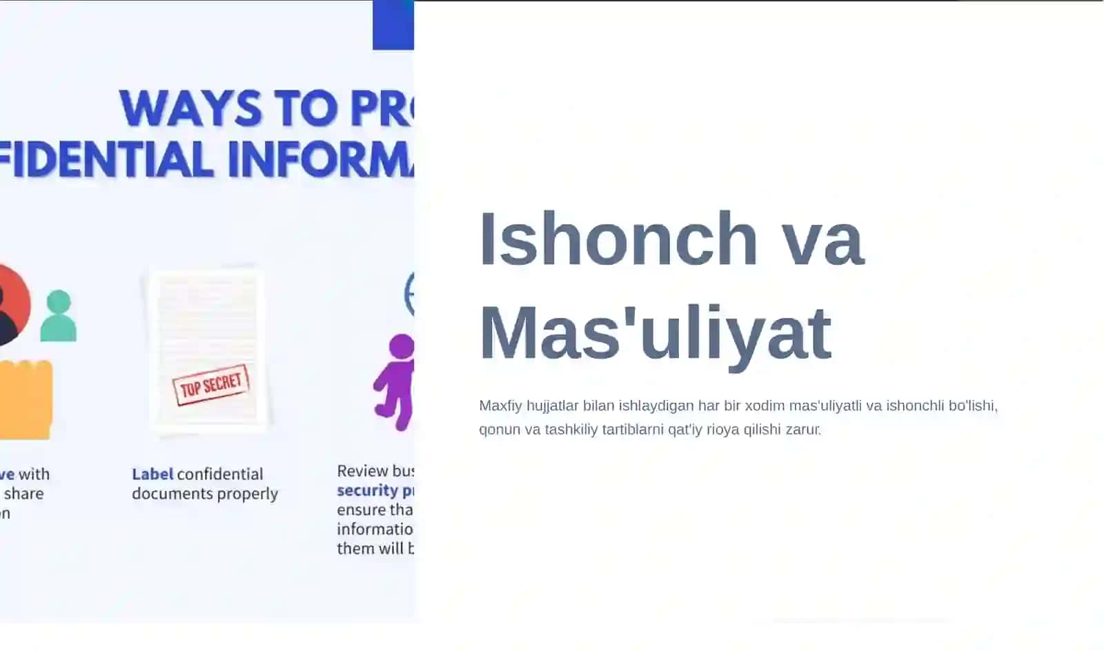 Xodimlarning Maxfiy Ma'lumotlarga Kirishlarini Ro'yxatga Olish 4