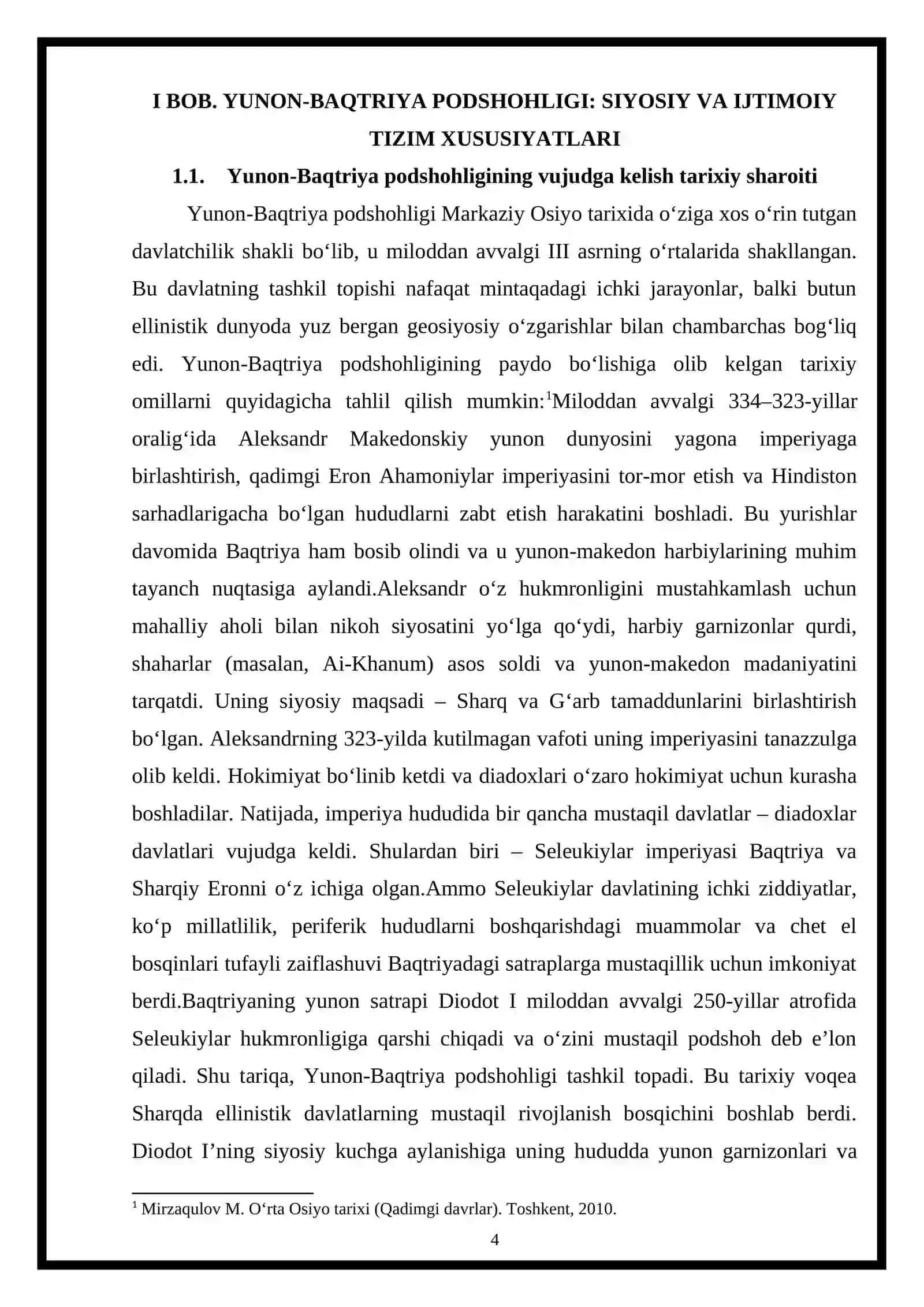 YUNON-BAQTRIYA VA KUSHON PODSHOHLIGI BOSHQARUVI: IJTIMOIY-SIYOSIY MOHIYATI 4