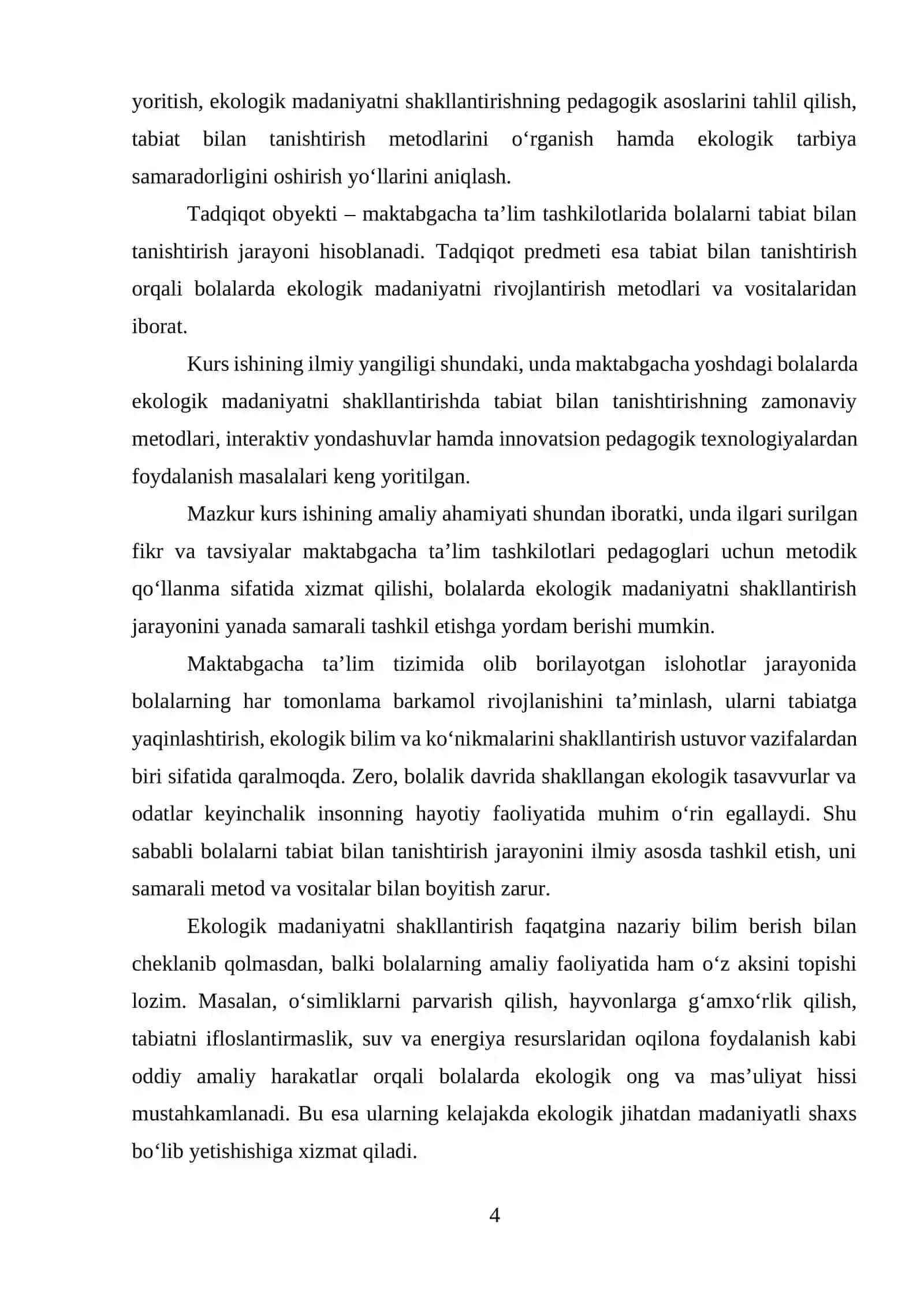 Maktabgacha yoshdagi bolalarda ekologik madaniyatni shakllantirishning nazariy asoslari 4