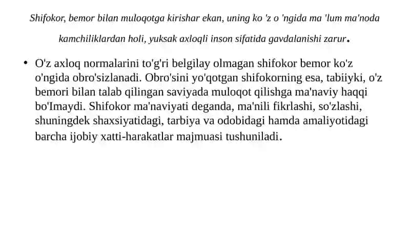 SHIFOKORNING BEMOR BILAN MULOQOT SAN'ATI 4