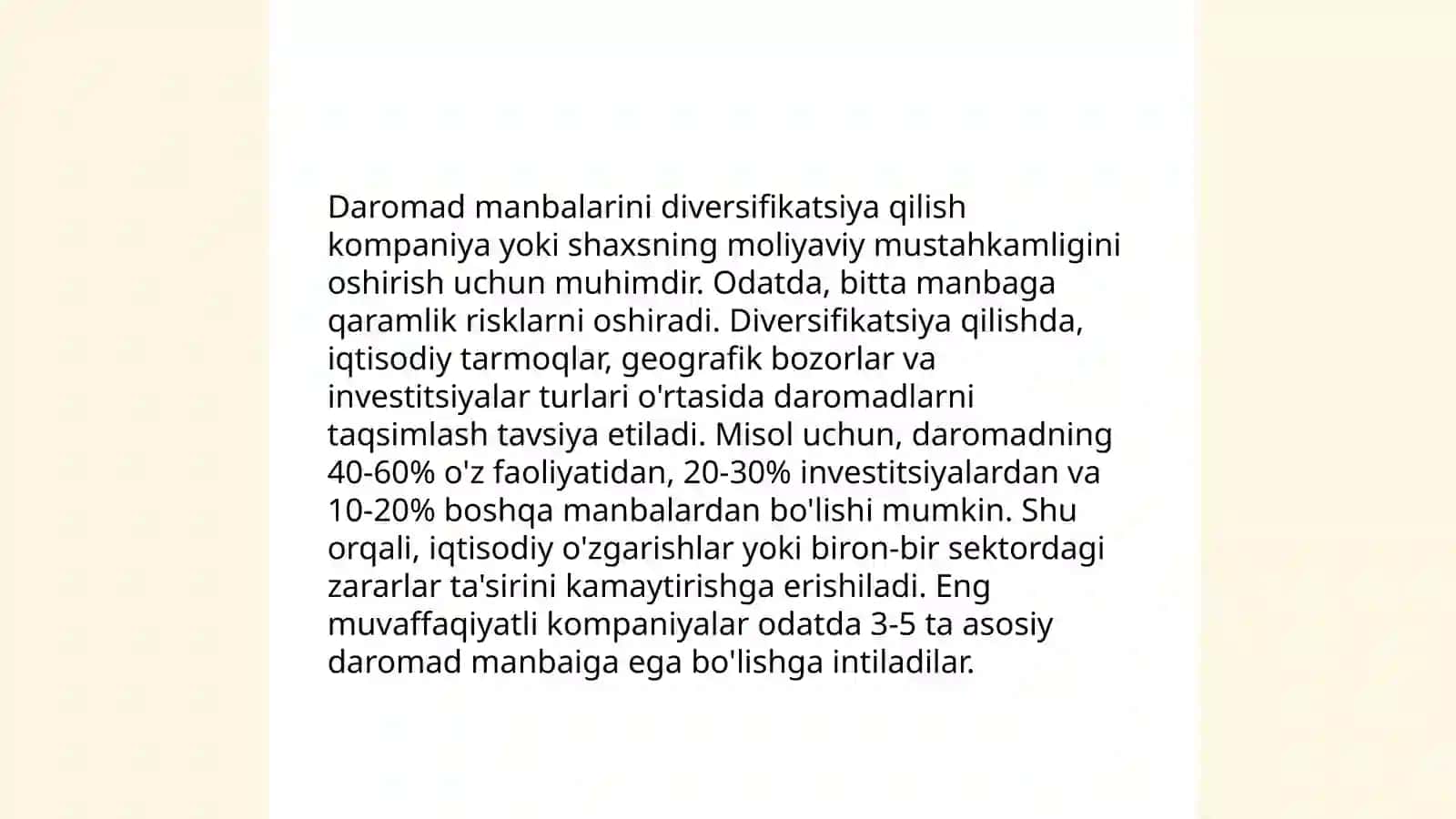 Xo'jalik yurituvchi sub'ektlarning daromadlari, rentabelligi va rentabelligi 4
