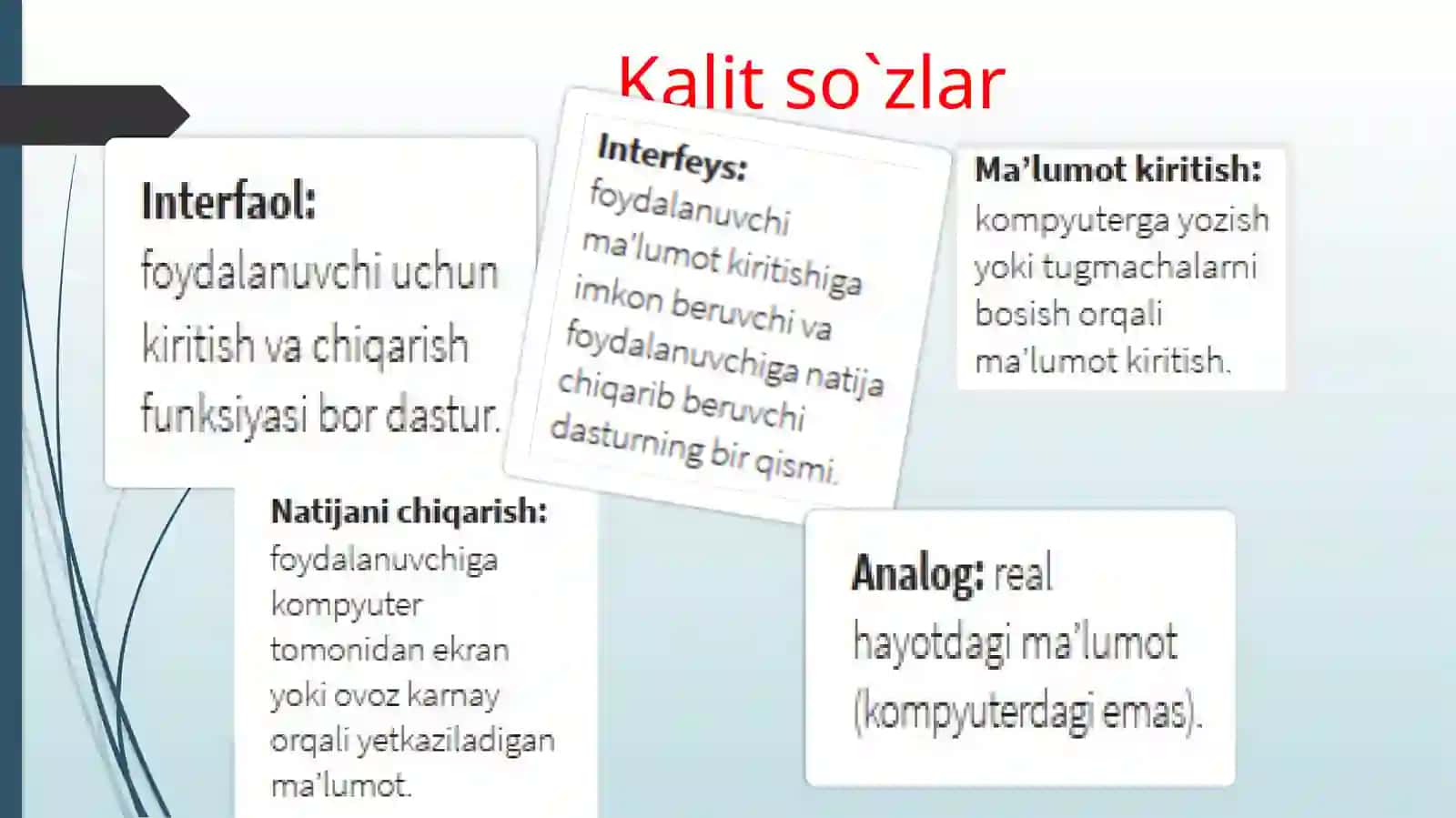 Kirish.Dasturlashningasoaiytushunchalari 4
