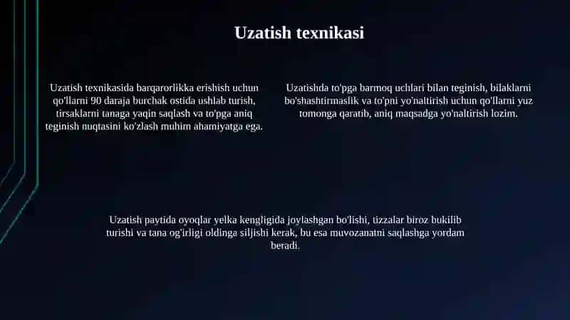 Voleybol ōyin texnikasiga ōrgatish 4