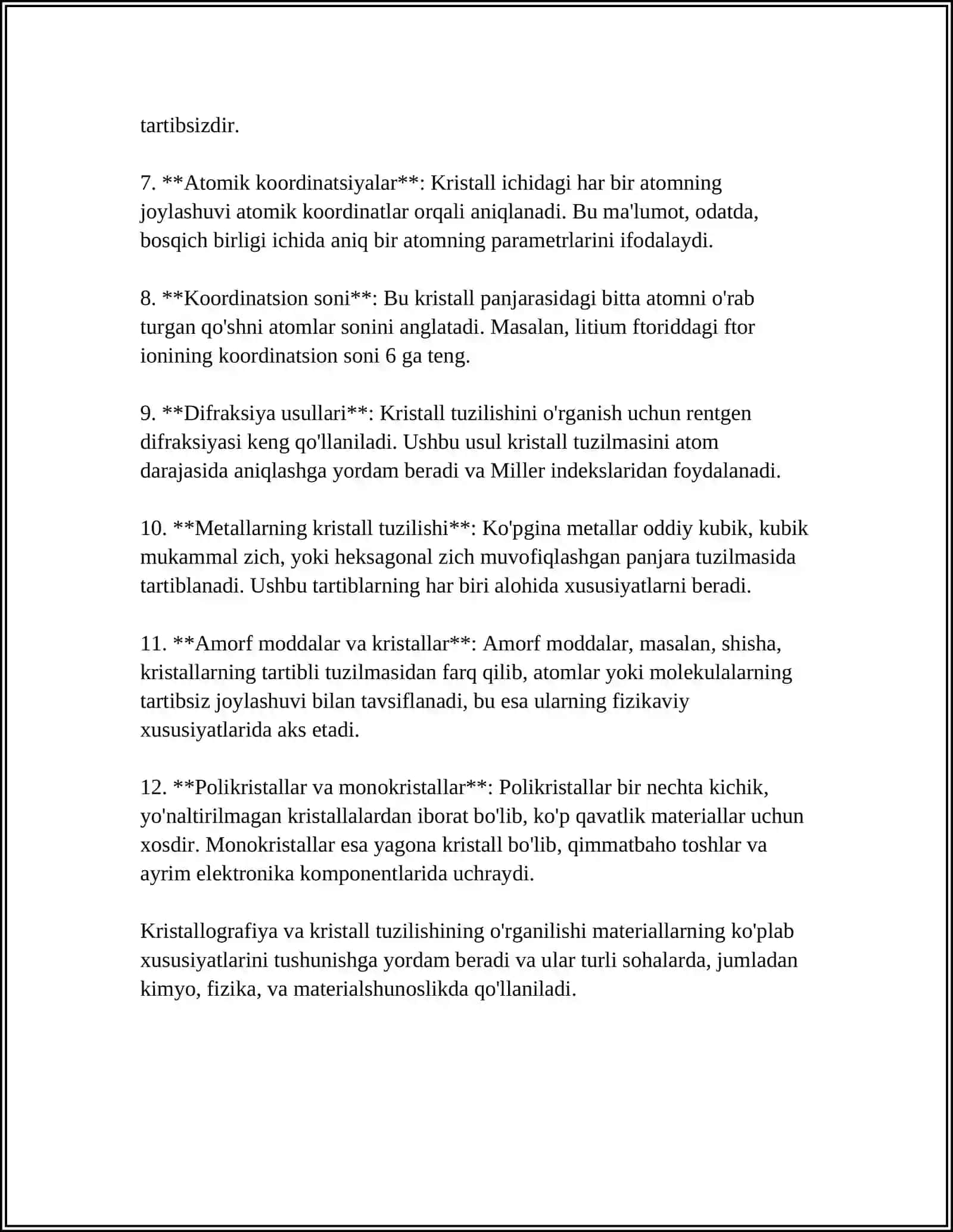 MODDALARNING KRISTALL TUZILISHI 4