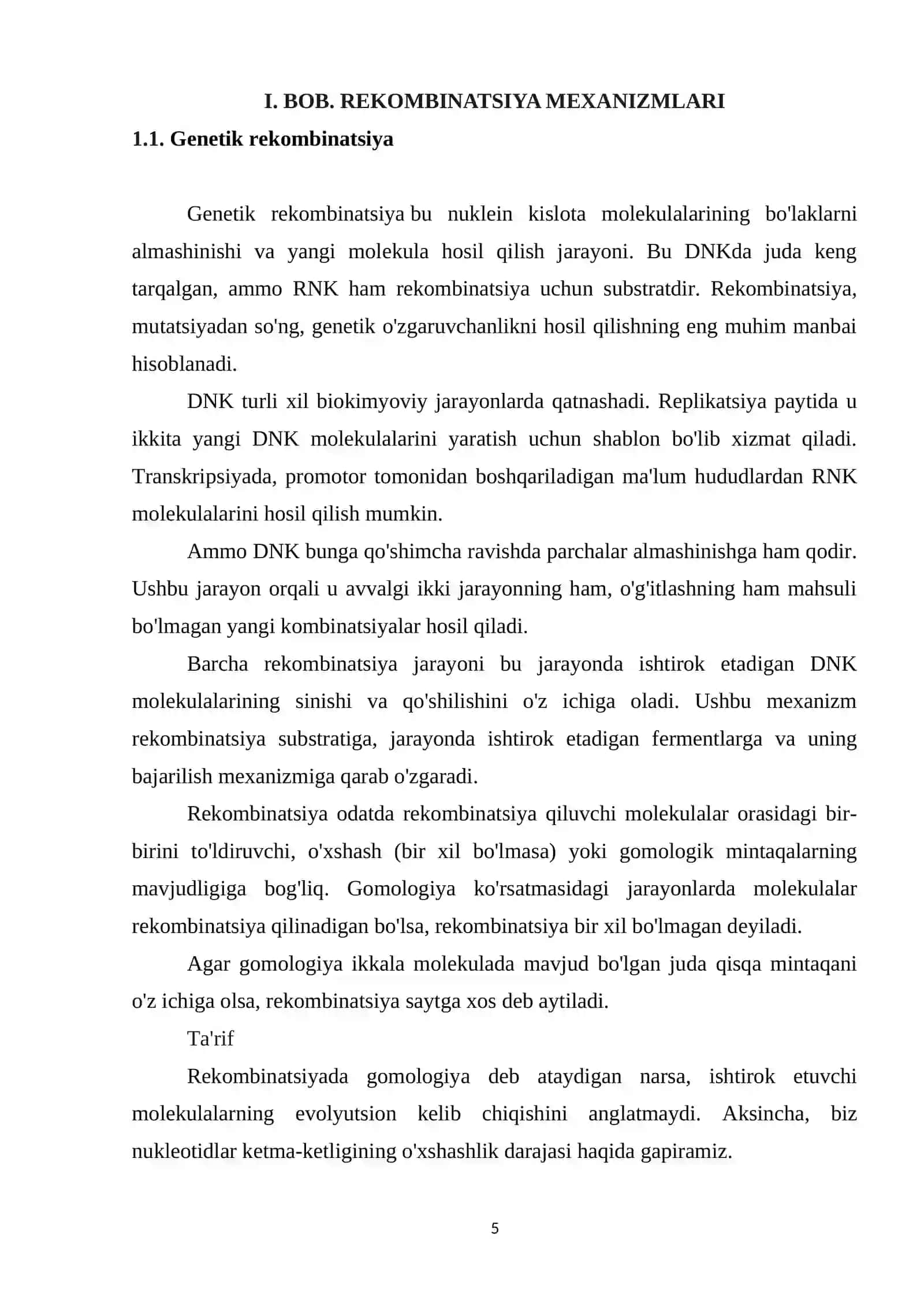 DNK REPLIKATSIYASI VA REKOMBINATSIYASINING MOLEKULYAR BIOLOGIYASI 4