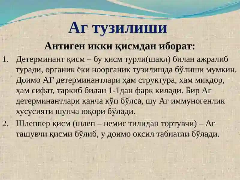 Антиген ва антителолар.
Бирламчи ва иккиламчи иммун жавоб. 4