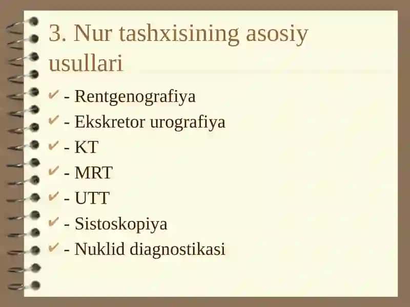 Siydikajratuvchiyo‘llarvajinsiya’zolarkasalliklariningnurtashxisi 4