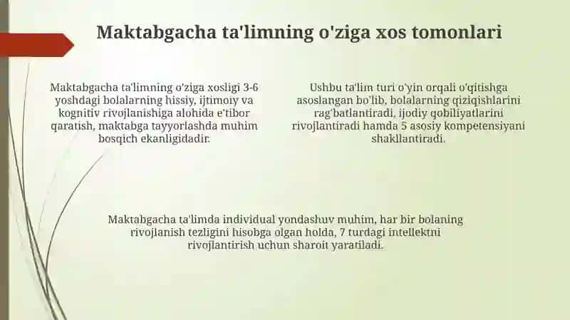 Maktabgacha yoshdagi bolalarning rivojlanishi 4