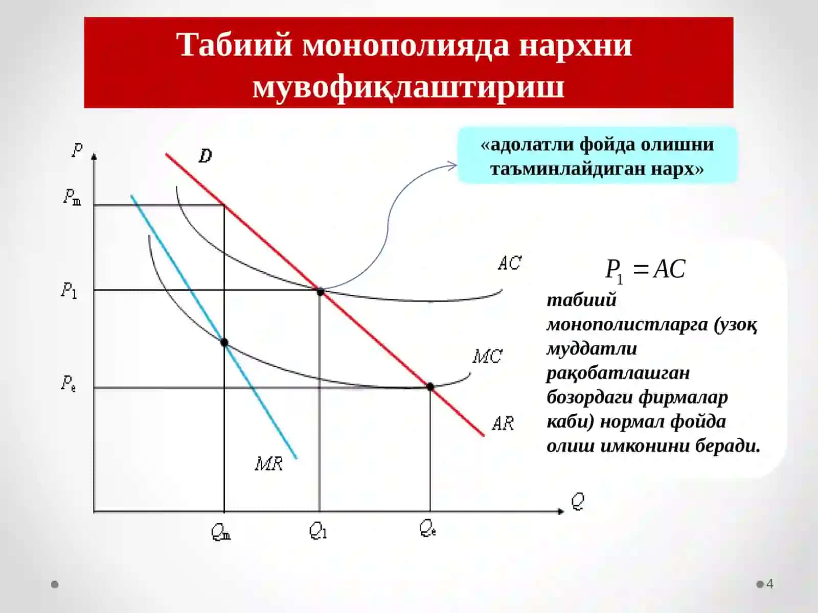 Бозор ҳокимияти шароитида нарх белгилаш тамойиллари 4