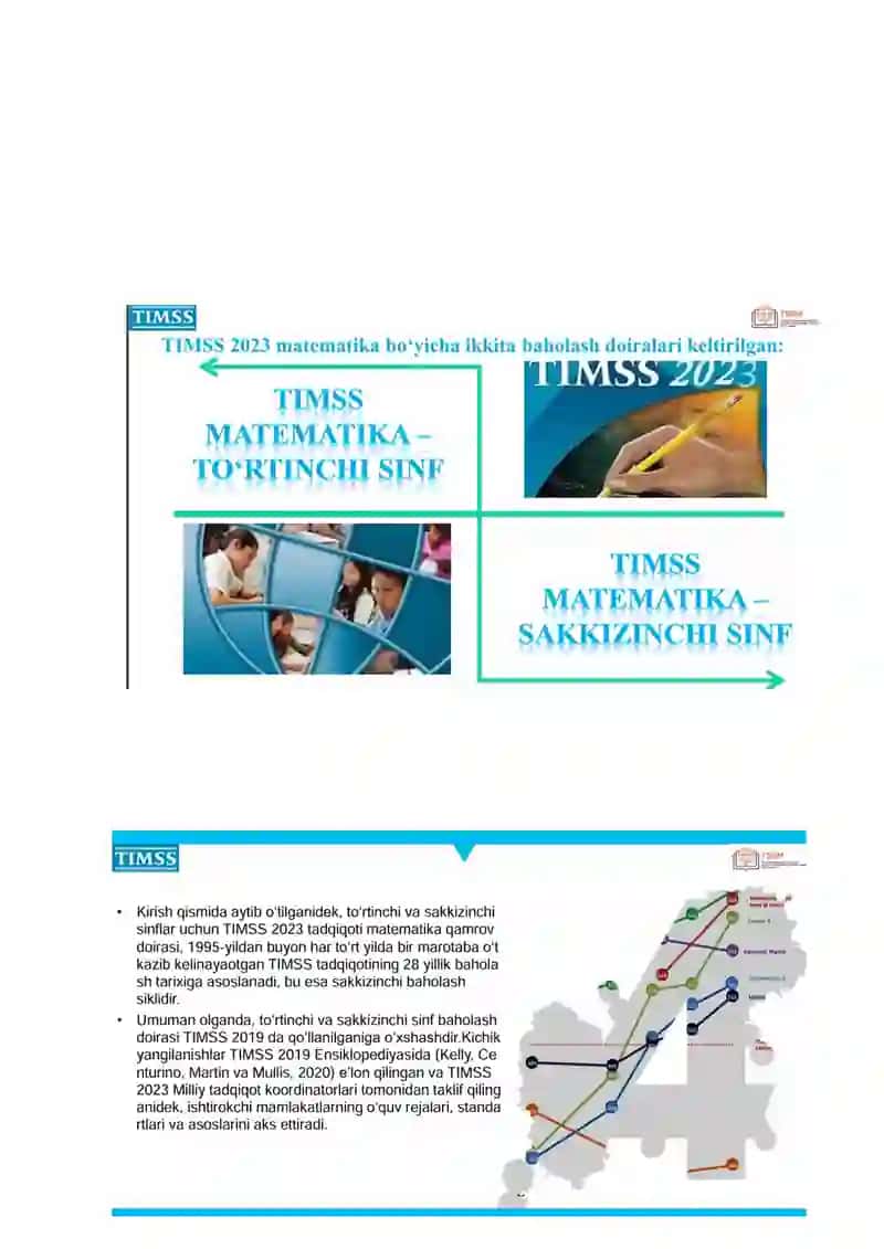 TIMSS Xalqaro Baholash Dasturi 4