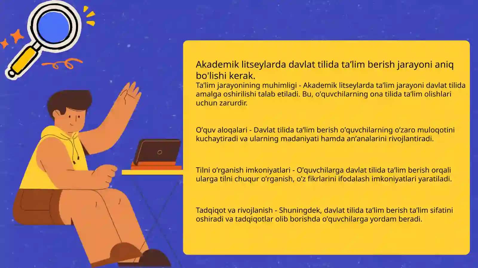 Umumiy oʻrta taʼlim hamda akademik litseylarda davlat tilida ish yuritishga oid hujjatlar bilan ishlash usullari 4