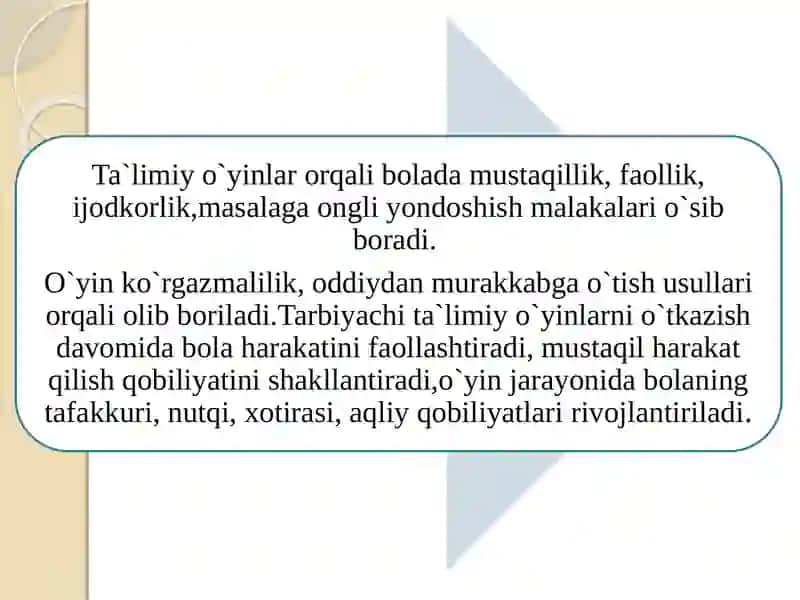 Bolalar lugʻatini boyitish dataʼ1 imiyoʻyinlarning ahamiyati 4