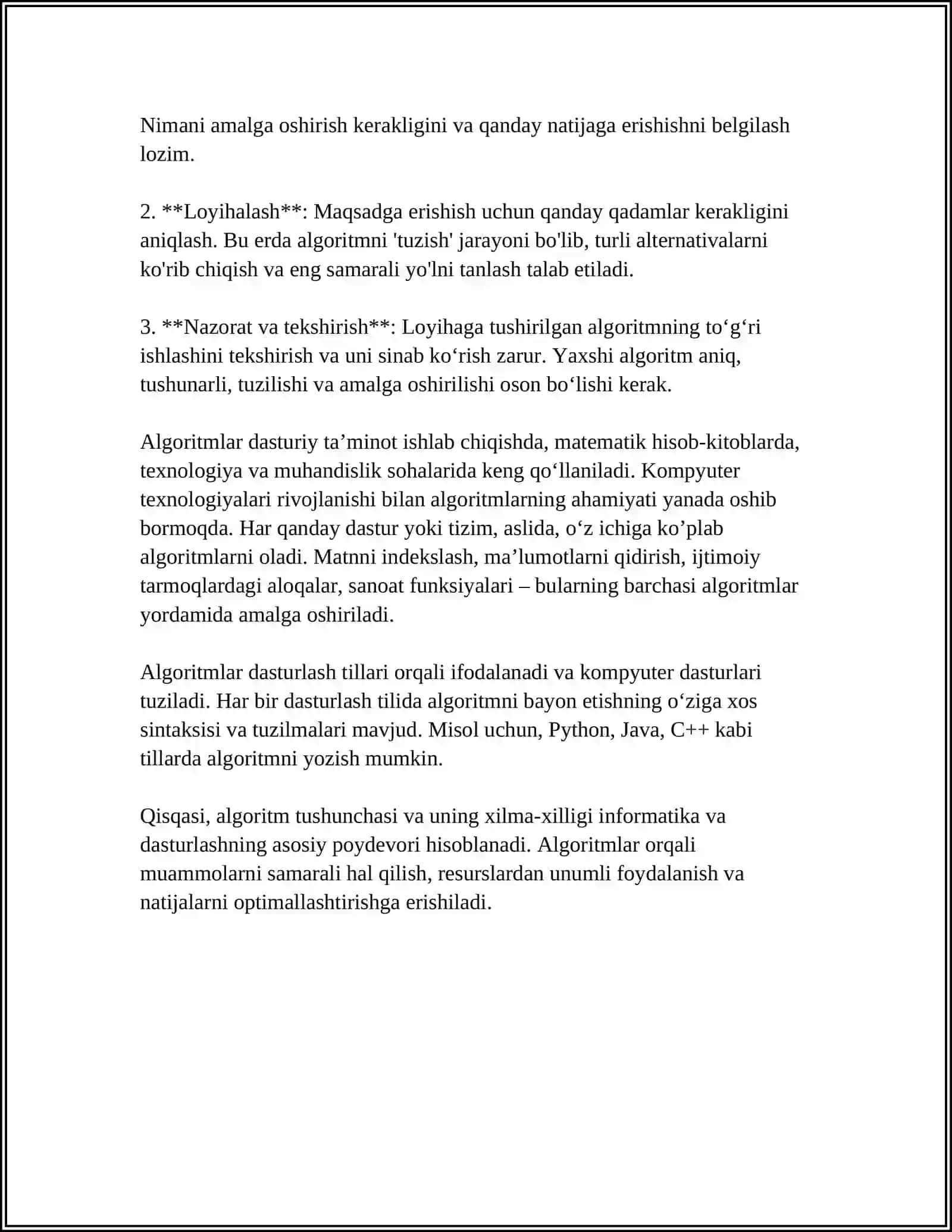 MASALALARNING ALGORITIMINI TUZISH VA SHU ALGORITM ASOSIDA PASKAL DASTURLASH TILIDA DASTURLASH PASKAL DASTURLASH TILIDA SODDA MASALALARNI DASTURLASH 4