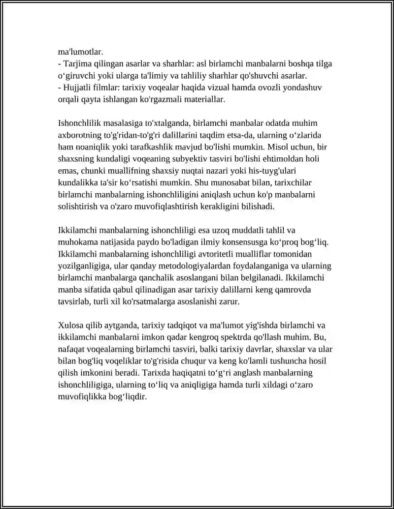 MANBALAR ICHINCHLILIGI VA TARIXIY HAQIQATLAR 4