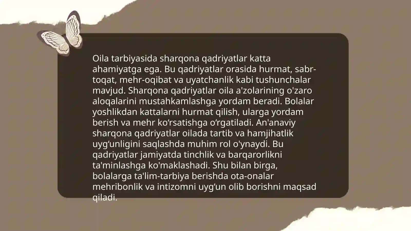 Sharqona tarbiya va muosharat odobining muloqotga taʼsiri. Oʻqituvchining nutq madaniyati va notiqlik sanati 4