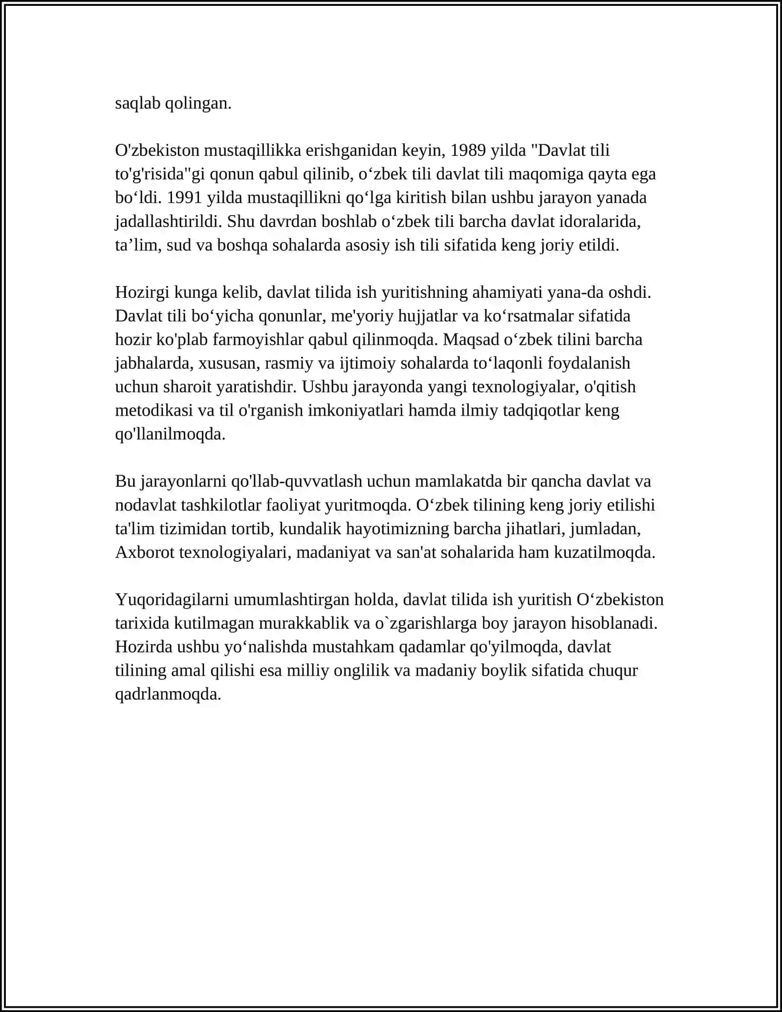 DAVLAT TILIDA ISH YURITISH FANNING MAQSADI VA VAZIFALARI 4