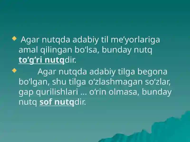 Nutqning kompetensiyasi va lingvistik kompetensiyalarga DTS daqo’yiladigan talablar 4