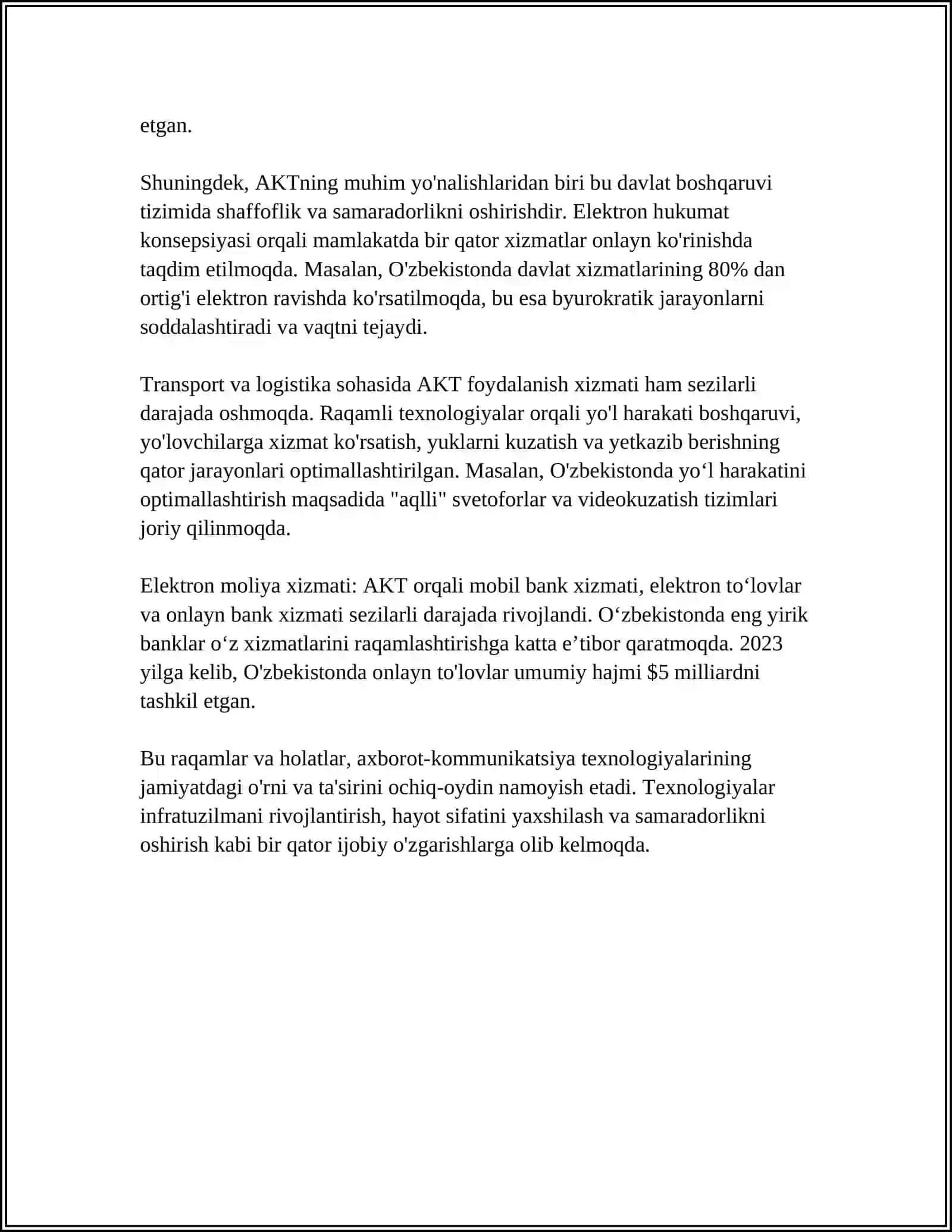 AXBOROT-KOMMUNIKATSIYA TEXNOLOGIYALARNING ROLI VA AHAMIYATI 4