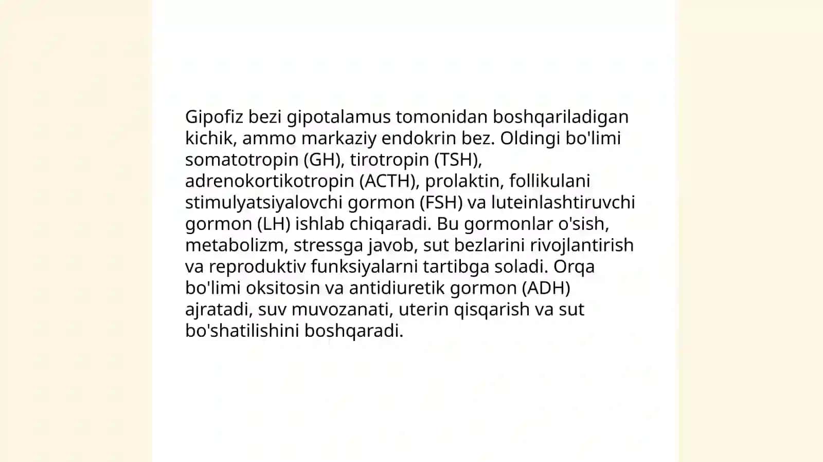 Endokrin tizimning inson organizmi va xulq-atvorining ahamiyati 4