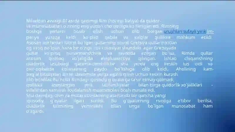 QADIMGI RIMDAGI IQTISODIY G’OYALAR. XRISTIANLIKNING VUJUDGA KELISHI 4