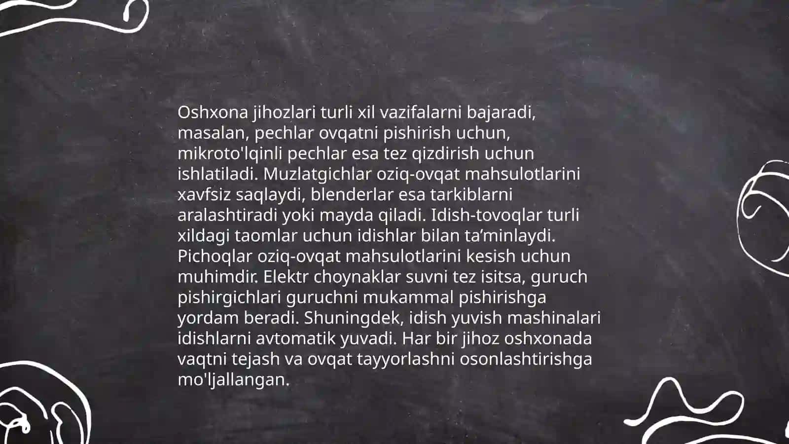 Xonadon tarkibi jihozlari va ularning elementlari 4