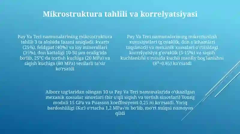 Pay va Teri Namunalarining Mexanik Xossalarini O'rganish 4