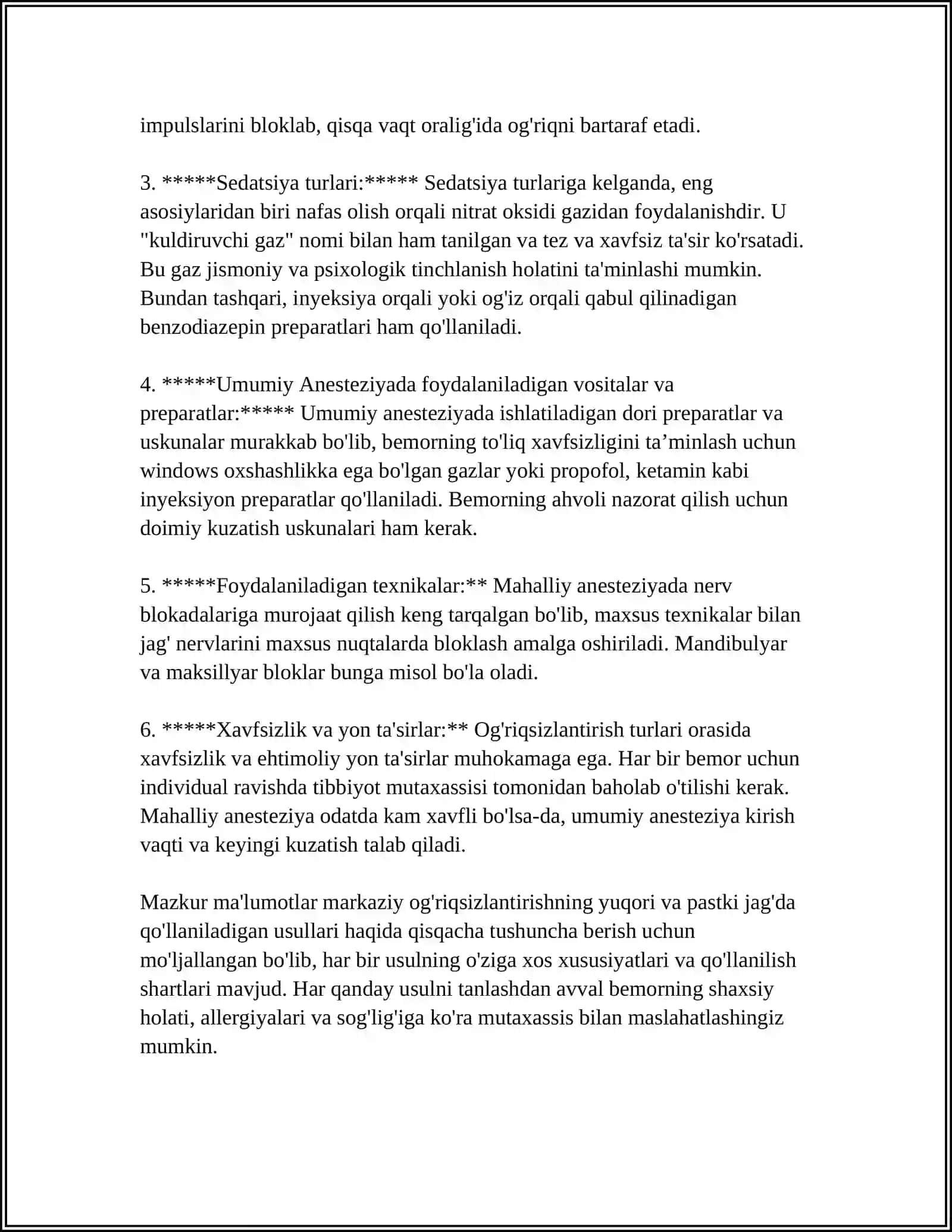 YUQORI VA PASTKI JAĢDA MARKAZIY OĢRIQSIZLANTIRISH USULLARI 4