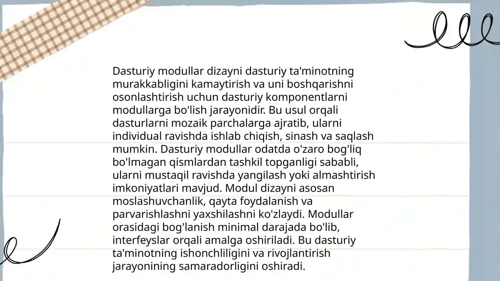 Dasturiy taminotning ozaro munosabat modeli 4