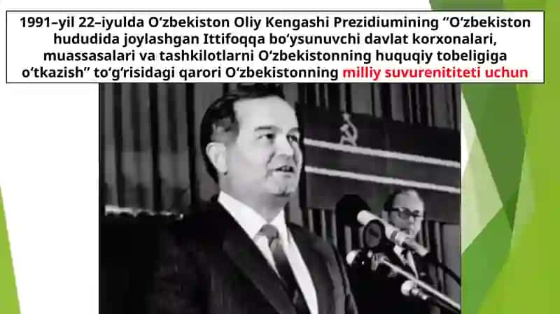 MUSTAQIL O‘ZBEKISTON RESPUBLIKASINING TASHKIL TOPISHI VA UNING TARIXIY AHAMIYATI 4
