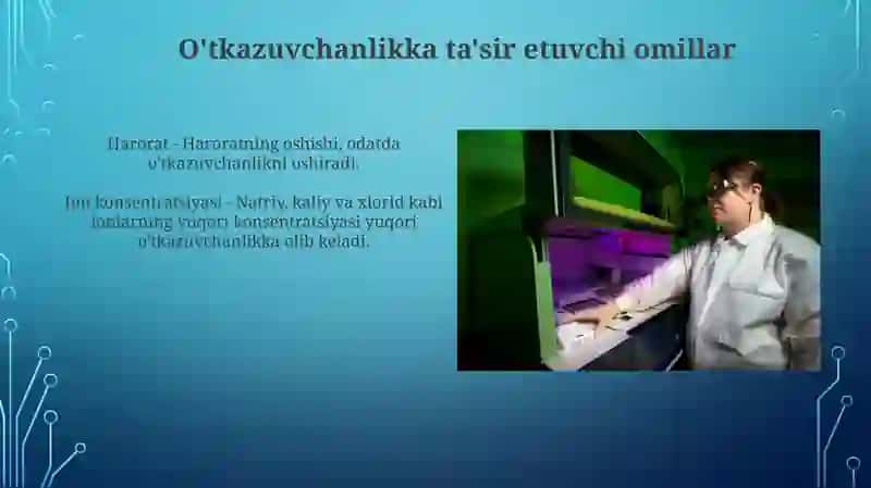 Biologik toʻqimalarni elektrik oʻtkazuvchanlik 4