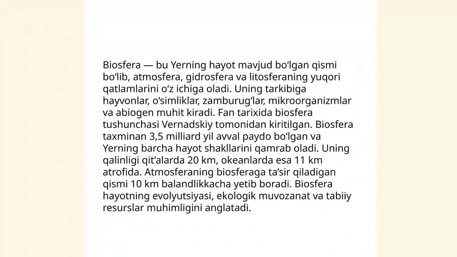 Inson va biosfera 4
