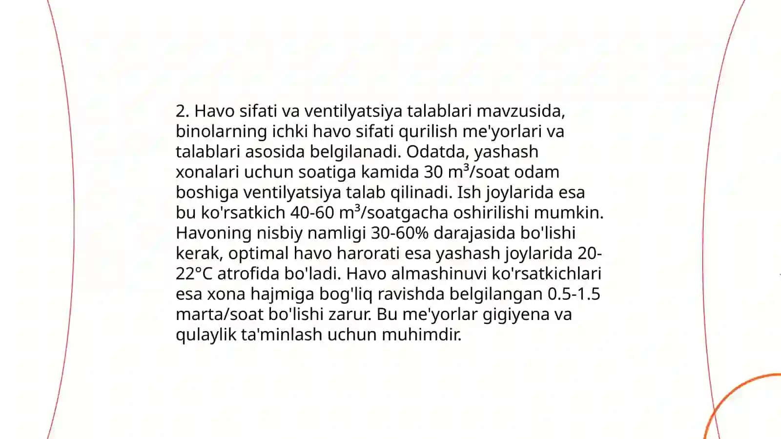 Sinf jihozlariga qòyilgan gigiyenik talablar 4