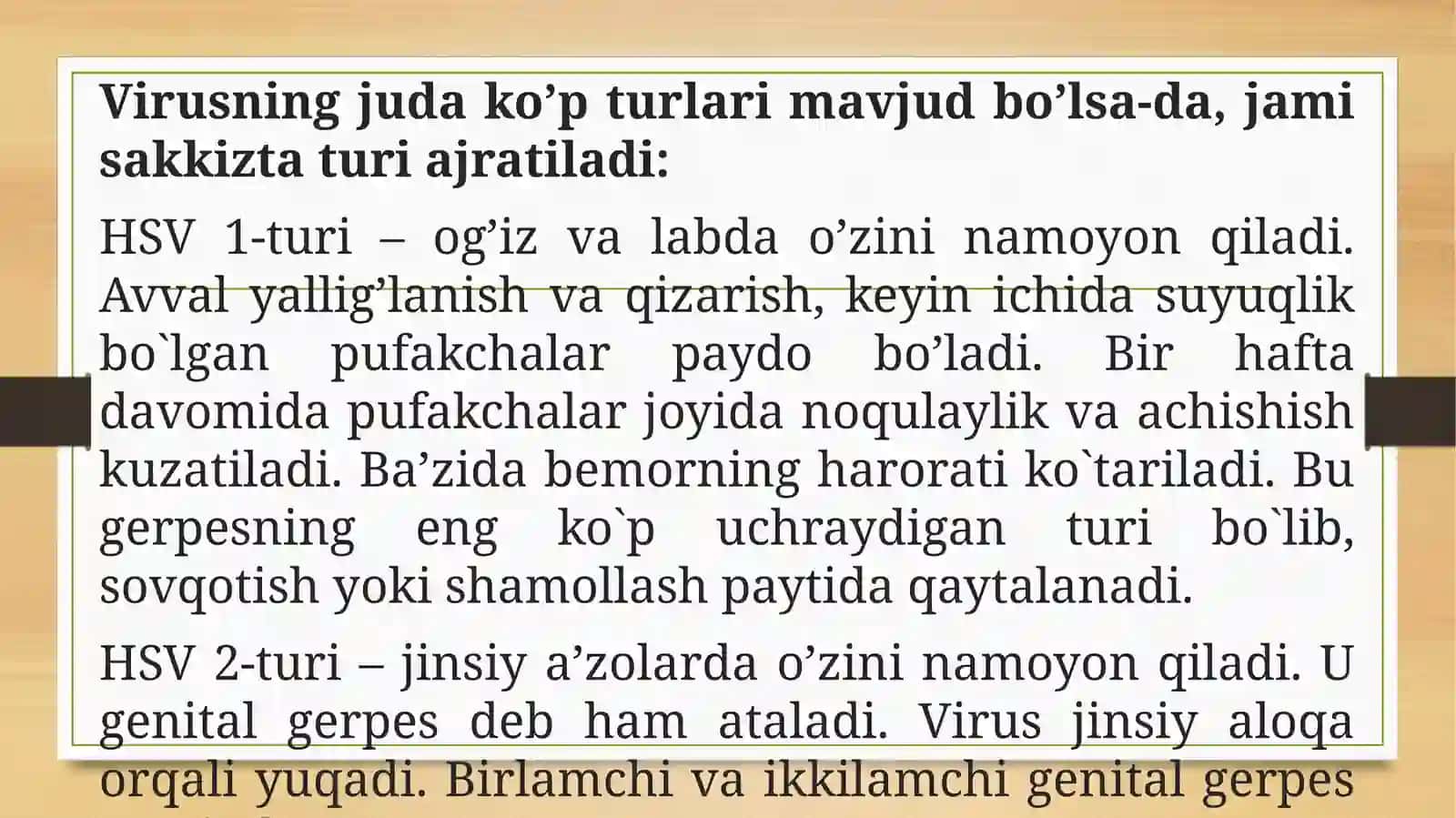 Gerpetik infeksiyalar – Etiologiya, epidemiologiya, klinikasi, diagnostika, davolash 4