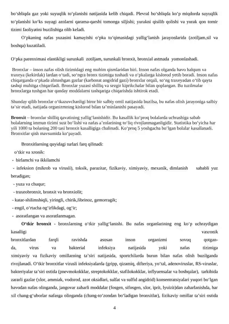 Funksional namunalar yordamida nafas olish tizimini o’rganish 4