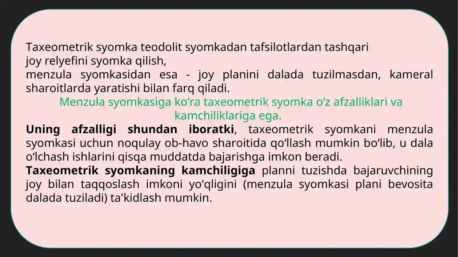 11-MAvzuTaxeometrik tasvirga olish ishlari 4