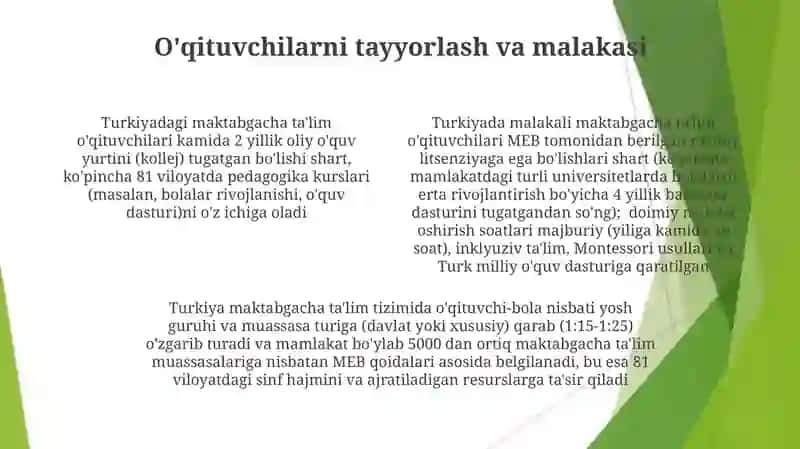 Turkiya Maktabgacha talim tizimi 4