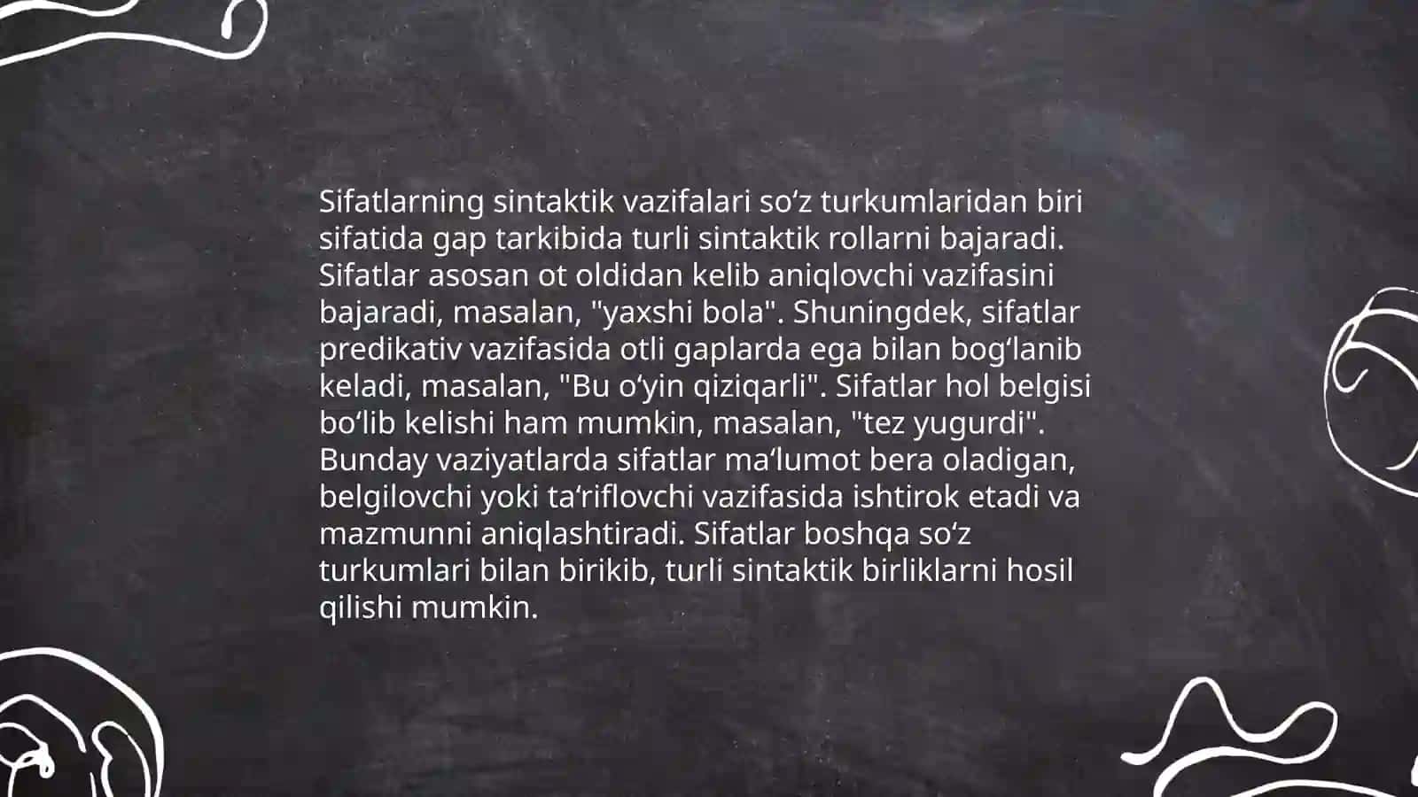 Lotin tili fanidan sifat va moslashgan aniqlovchi kategoriyalari 4