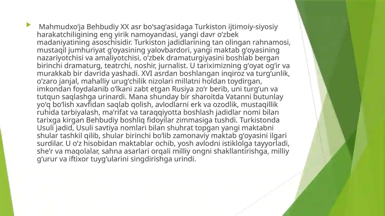 M.Behbudiyning "Padarkush" dramasining axloqiyahamiyati 4
