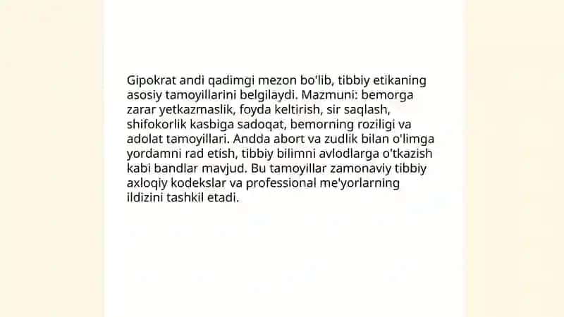 Gipokratning Tibbiy Etikasi 4
