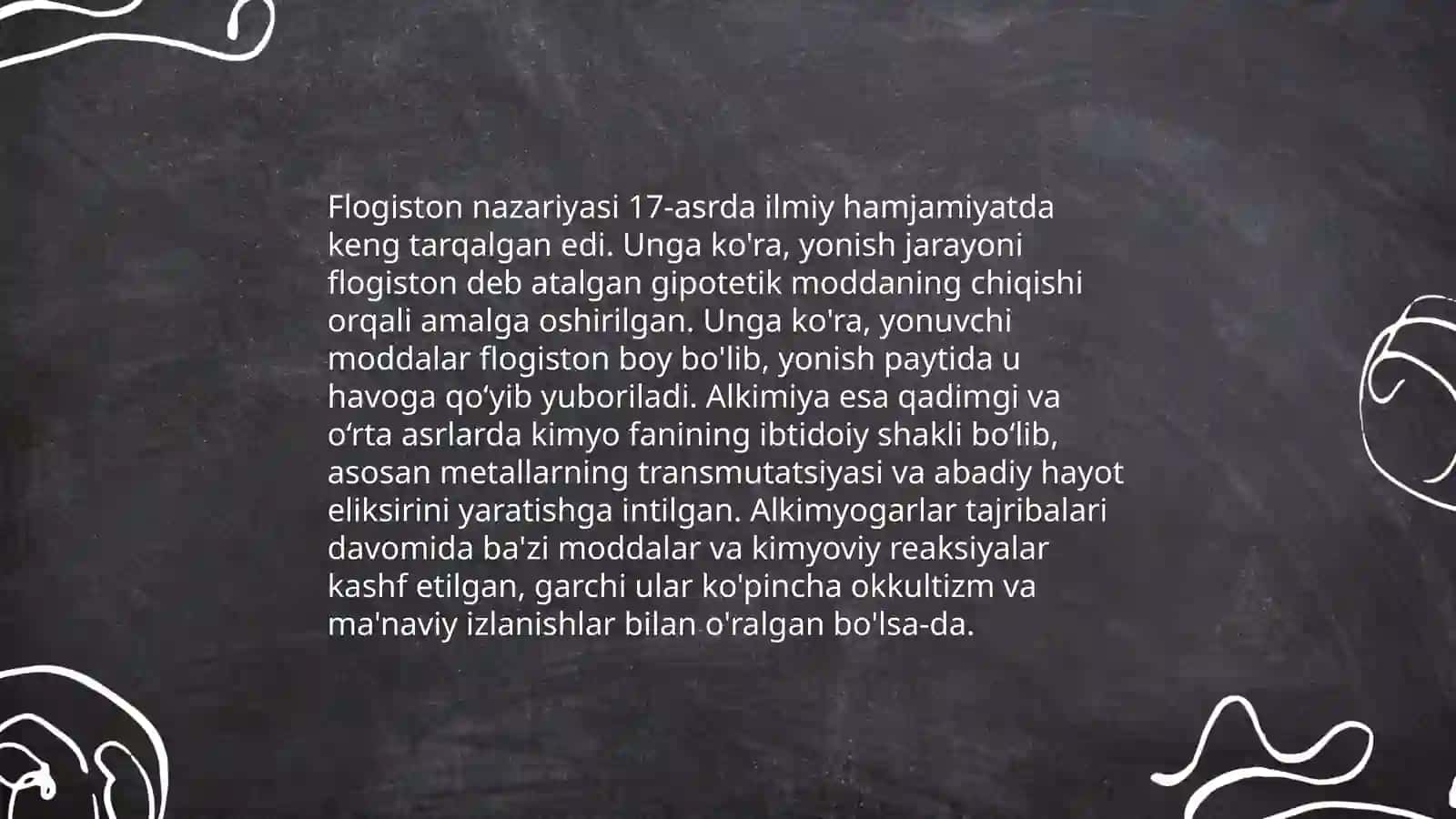 Flogiston nazariyasi va o’sha zamon ehtuyojlari 4