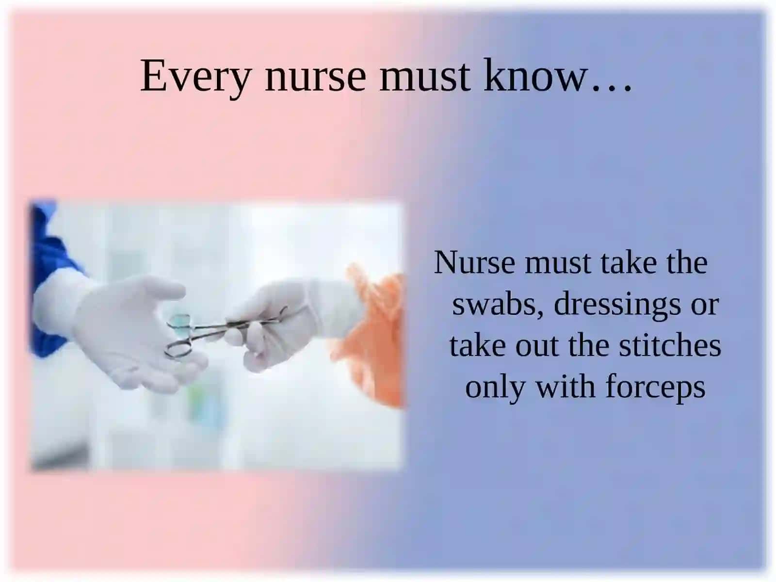 Nurse’s work at the surgical department 4
