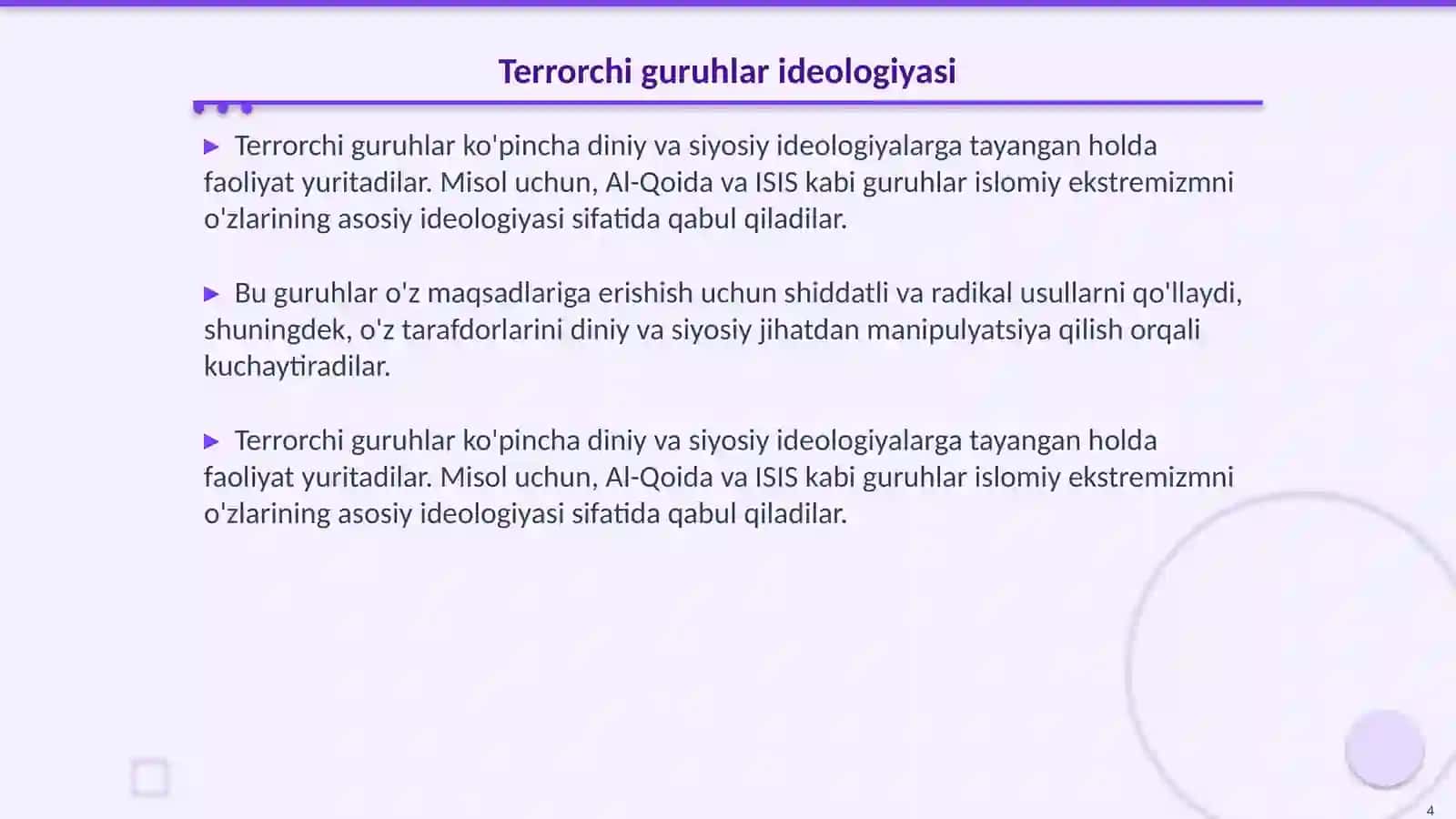 Yaqin sharqda terrorchi guruhlarning paydo boʻlishi va kuchayishi 4